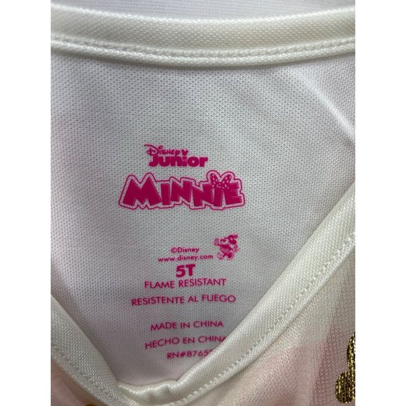 Disney Minnie Mouse Toddler Girl's Valentine's Day Foil Hearts Nightgown Gown 5t - Picture 6 of 6